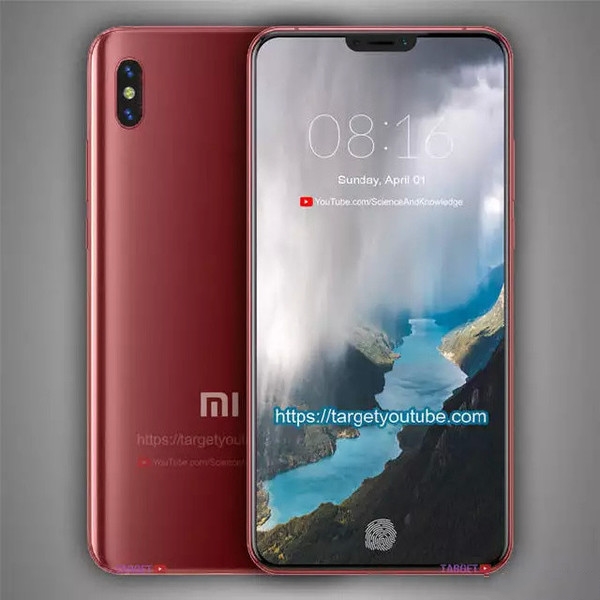 小米7外观_屏下指纹加无下巴刘海屏幕