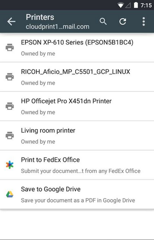 Google云打印软件截图1