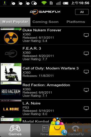 GameFly软件截图1