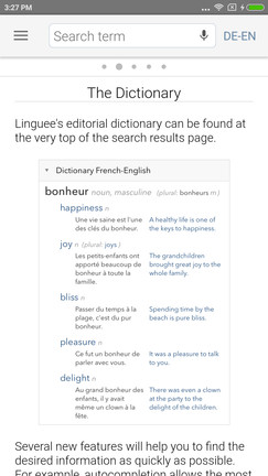 Linguee词典软件截图1