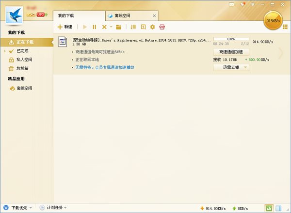 迅雷vip尊享版（v2.3.3.1）软件截图1